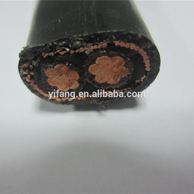 600 V 2x8 3x2x10 6 3x8 AWG XLPE de cobre aislado Cable concéntrico