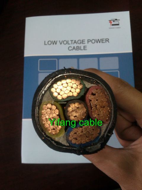 630mm2 pvc isolado cabo de alimentação 0.6 / 1kv / fio de alumínio blindado / kabel