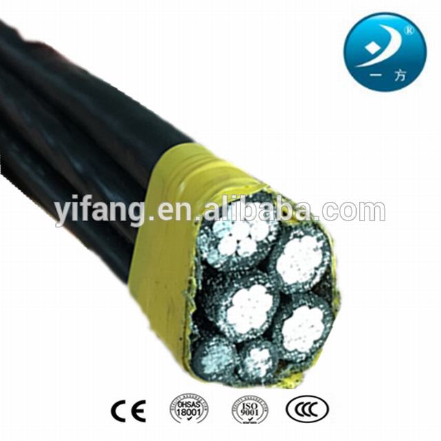 CAAI aluminio fase conductor AAAC neutral islated cable
