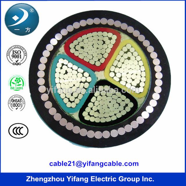 Cable manufacturer 1.8/3kv power cable with aluminium conductor