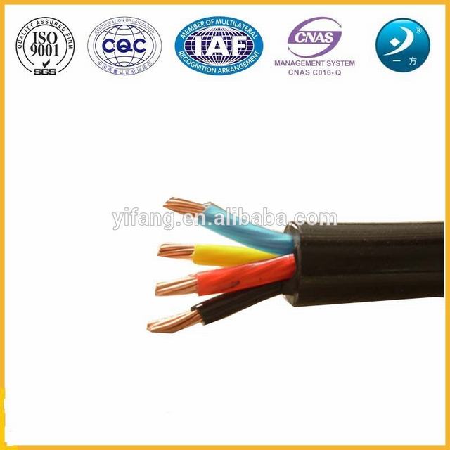 Conductor de cobre con PVC recubierto nyy Cable 4x4