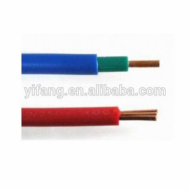 Elektrische draad pvc geïsoleerde 1,5 mm 450/750v koperen geleider kabel