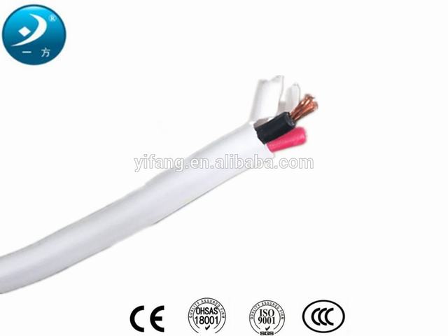 Datar Kabel PVC Insulated dan Berselubung Tembaga Twin 2x1.5mm2