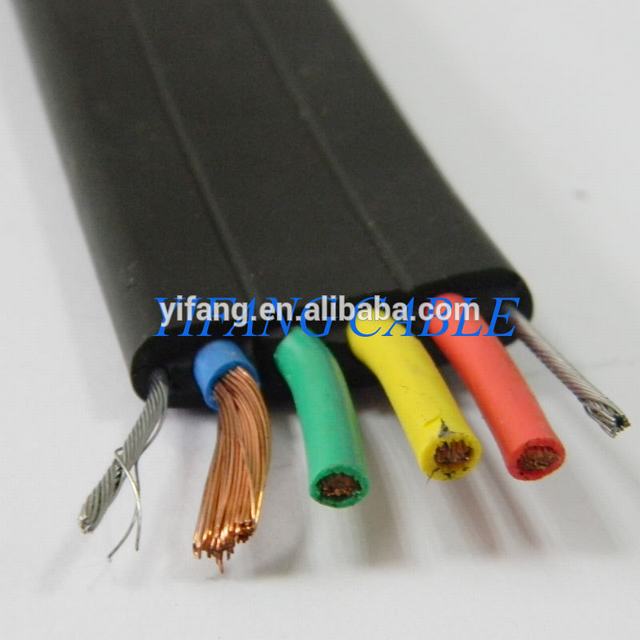 H05VVH2-F Rubber Insulated Flat Flexible Travel Elevator Cable