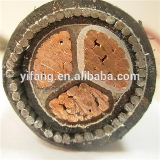 IEC 60502-1 Copper core XLPE insulated Galvanized Steel Wire Armoured Cable