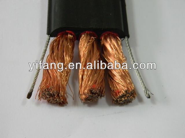 kabel submersible / Kabel pompa / 3 inti karet datar kabel 