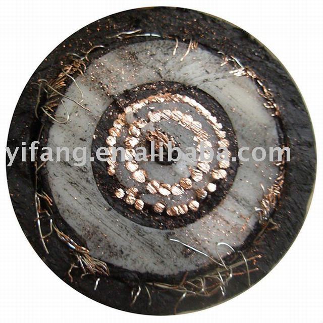 Tinned copper conductor EPR insulated DC HV concentric cable