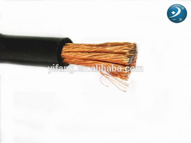 Revestimiento de goma Cable de soldadura de cobre alambre para la máquina