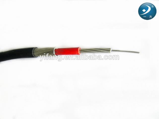 XLPE/PVC aislado aluminio solo núcleo concéntricos cable