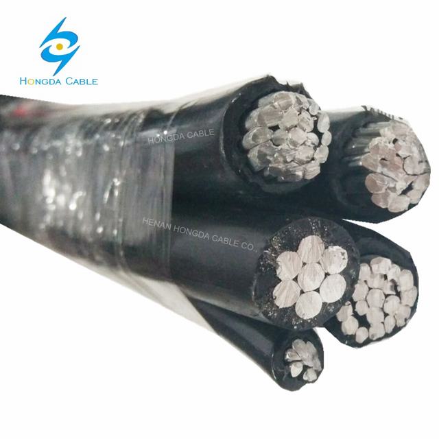 0.6/1 KV Five/ Three Core 600/1000V 35 mm2 Insulated Twisted Cable NFC Standard ABC Conductor Price List with XLPE Insulation