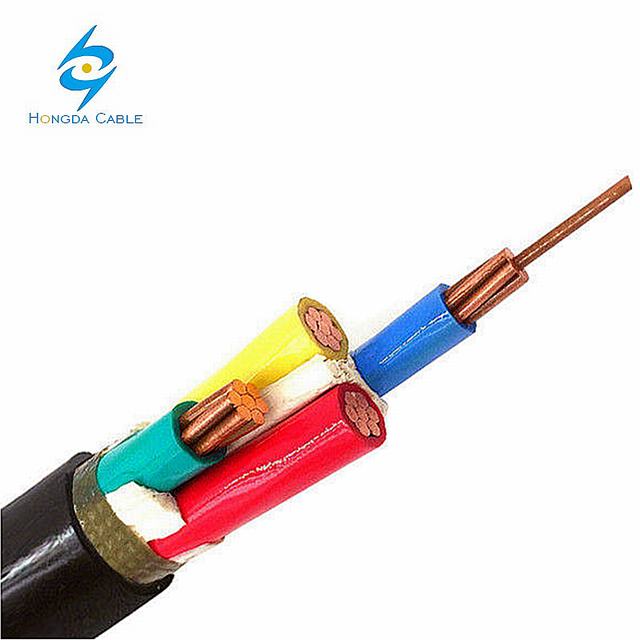 0.6 1 kV CU PVC Draad Geïsoleerde PVC Power Kabel NYY 4x25mm2 4x16mm2