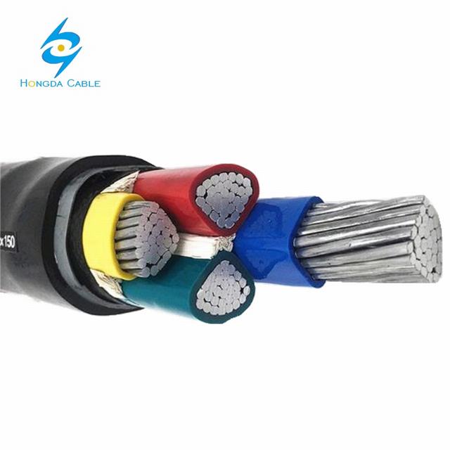 0,6/1KV 3x95 + 1x50 mm2 Conductor de aluminio XLPE cable de aislamiento