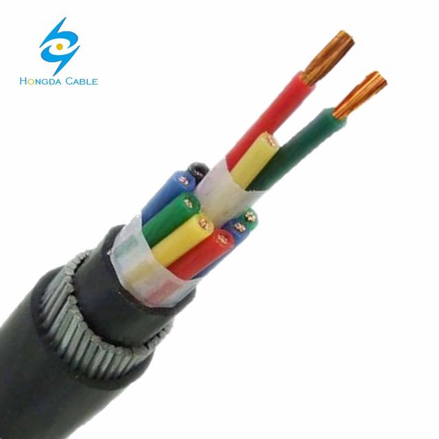 0.6/1KV multi-core pvc shield elektrische draad kabel, gevlochten kabels, elektrische draad