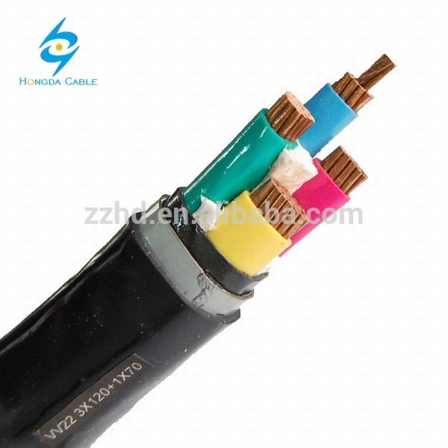 0.6/1kV Cu/PVC/STA/PE 25mm onderwater elektrische Kabel