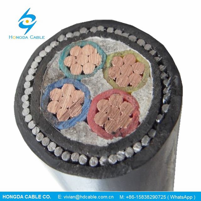 0.6 1kV LV 4×16 4×10 4×6 4×4 mm2 PVC Insulation Material and Industrial Armour Power Cable