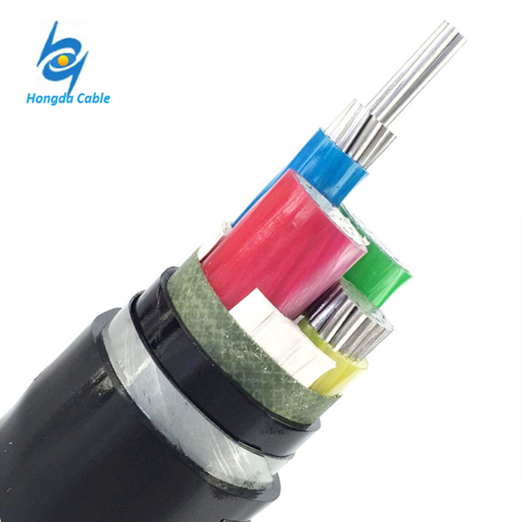 0.6/1kV NF C 32-321 recubierto de PVC XLPE 4x150mm2 de aluminio del cable de alimentación