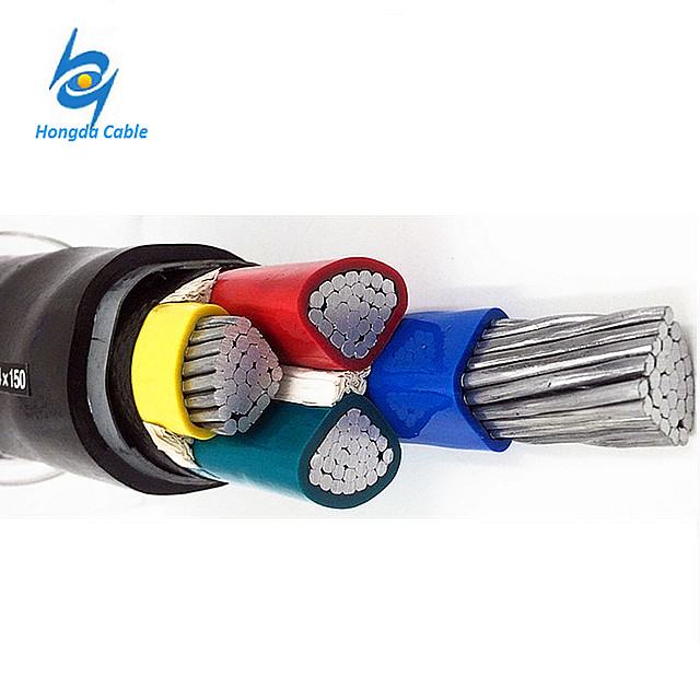 0,6/1kv eléctrica 70mm2 4 hilos conductores de aluminio XLPE Cable de alimentación precio