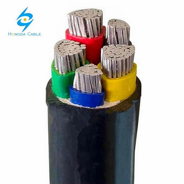 1000v Electric Building Cable PVC Insulated Aluminum Cable 5 Core 95mm2 50mm