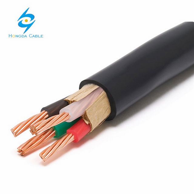 10mm 4 core kabel xlpe isolatie pvc jas 3 fase kabel