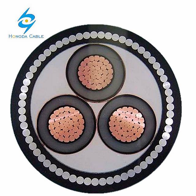 11KV 22KV 33KV 3 core xlpe insulated armour price high voltage power cable