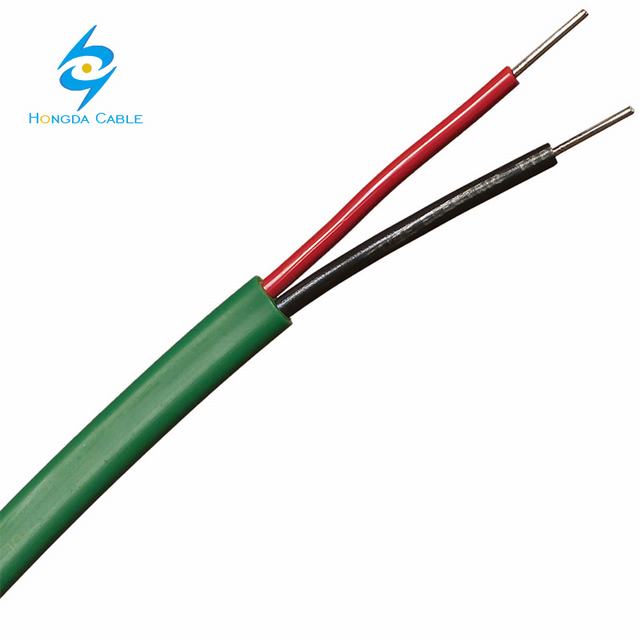 12/2 flat copper coil electrical round ribbon wire cable