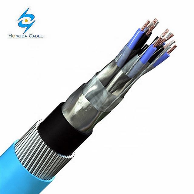 12 pairs insrumentation cable PE-OS-PVC/RE-2Y(ST)Y 2.5mm 4mm
