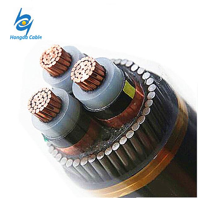 120 sq mm 4 Core XLPE Cable 11KV 3 Core Steel Wire Armoured Copper Cable