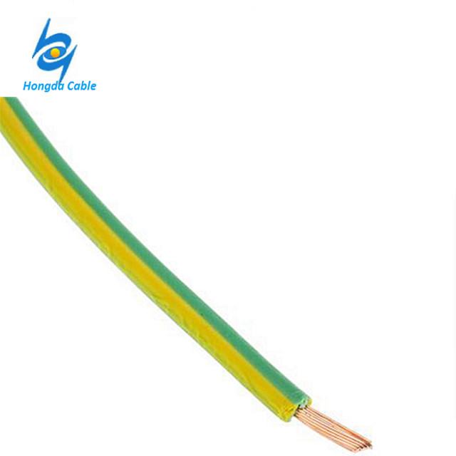 16mm 4mm 10mm Green Yellow Ground Earth Cable Wire