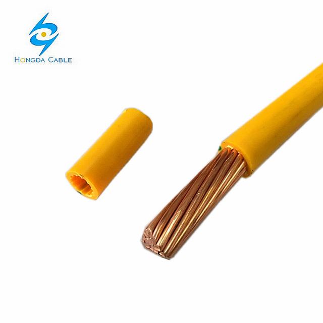 16 mm² Câble En Cuivre Isolé en PVC Jaune et Vert Fil De Terre