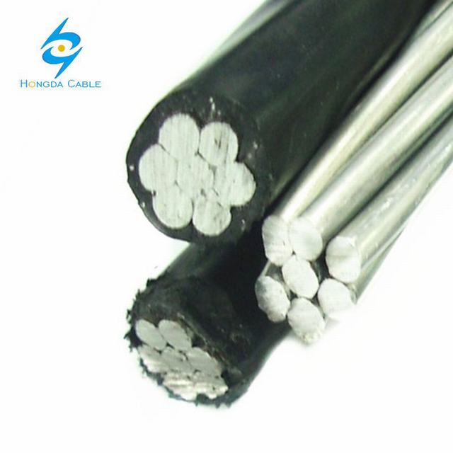2*16+1*16 aluminum cable ABC insulated overhead aluminum cable for Yemen