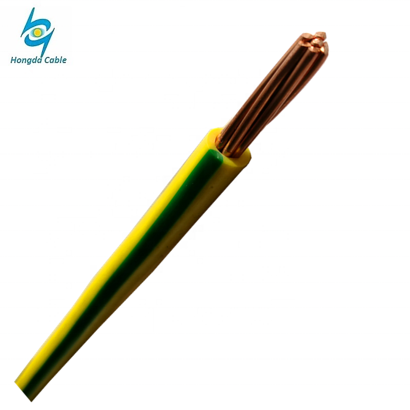 2.5mm 4 6 10mm Green Yellow Ground Earth copper electric Wire Cable