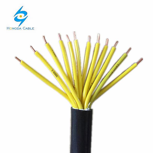 2.5mm2 12 core สายควบคุม Multicore PVC สีดำสีไฟฟ้าลวด 12x2.5mm2