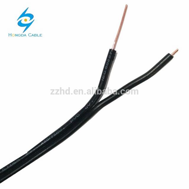 2 Core 0.71mm Drop wire outdoor telephone cable factory