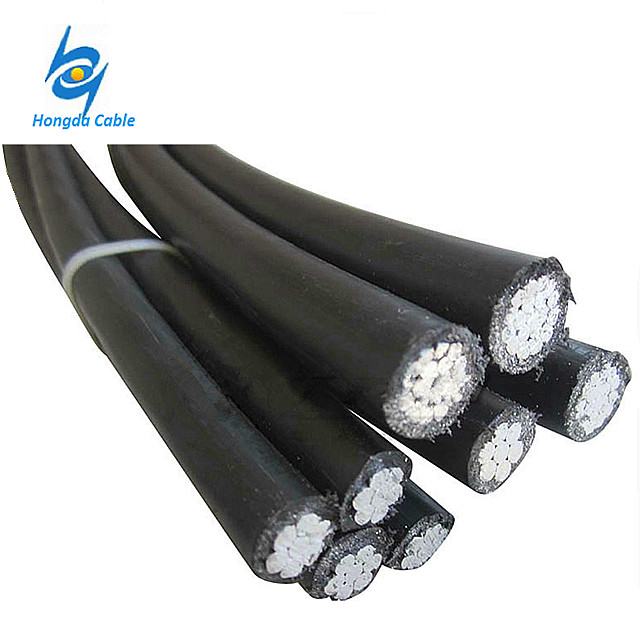 2 awg 4 awg 6 awg XLPE ABC Aerial Bunch Aluminum Cable
