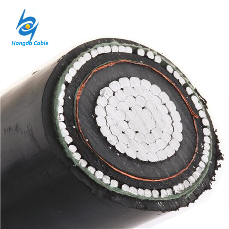 21/35 kV Medium voltage AL/XLPE/CWS/PVC Electric cable with the concentric conductor screen