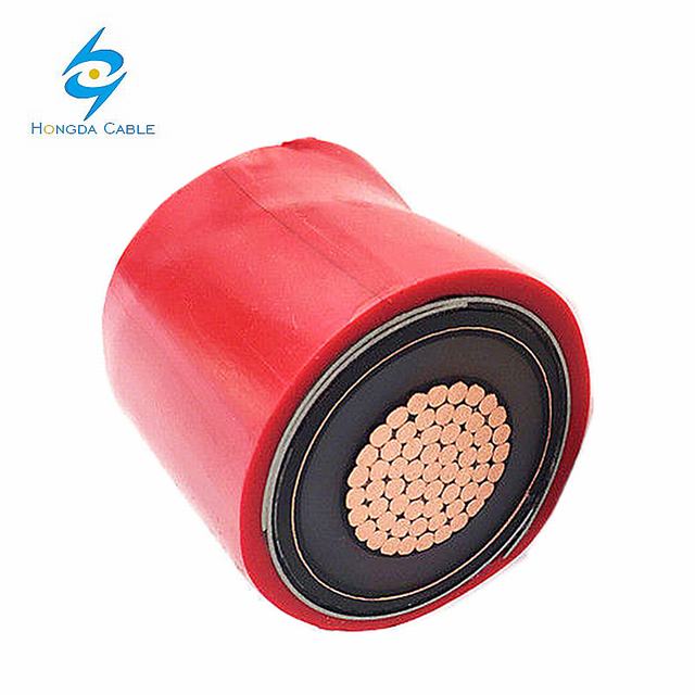 22kV High Voltage XLPE 95mm Single Core Copper Cable Red Wire