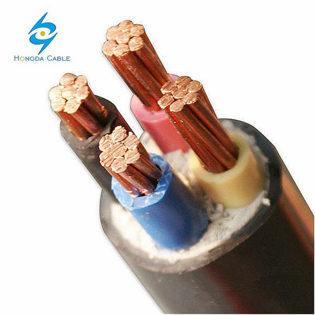 25mm 3 Fase cables eléctricos tamaño 4 cable conductor de china eléctrico estándar de alambre de yjv