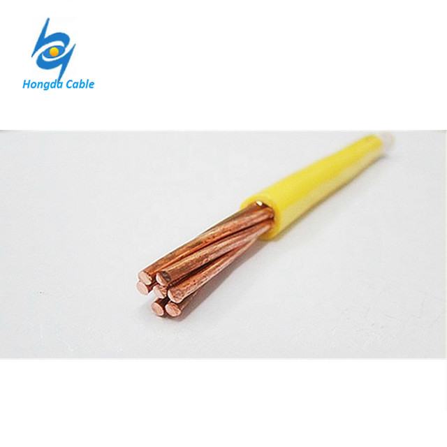 25mm2 35mm aislamiento de PVC de un solo núcleo de alambre de cobre