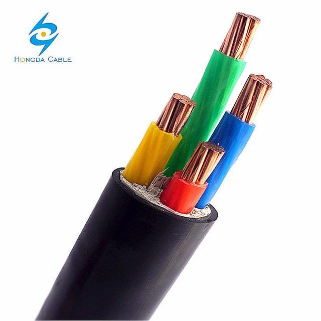 25mm2 4 Core 0,6/1KV CU/PVC 4x25mm PVC blindado Cable de alimentación