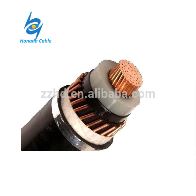 3.6/6kv-36kv xlpe isolou o cabo de cobre blindagem fita preço de média tensão cabo de alimentação elétrica