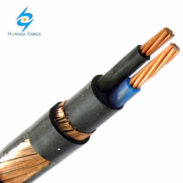 3*6 awg медный проводник концентрический кабель
