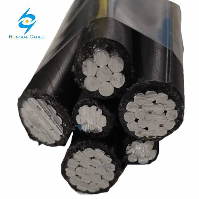 3*70 + 54.6 + 2*16 aluminium overhead kabel ABC aluminium geïsoleerde kabel
