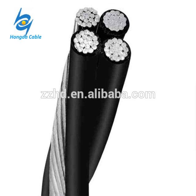 3*70+70 ABC cable aluminum conductor xlpe insulated cable