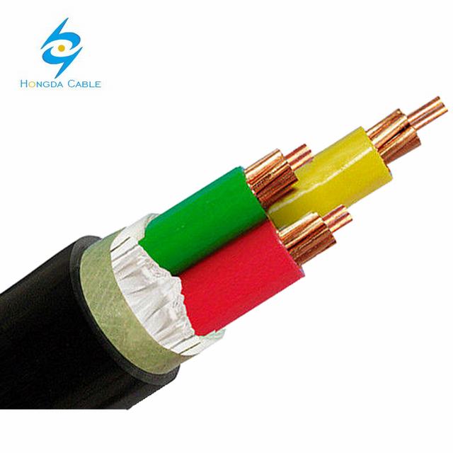 3 Core PVC Kawat Kabel NYY 3x95mm2 Copper Ground Kabel DC 0.6/1kV