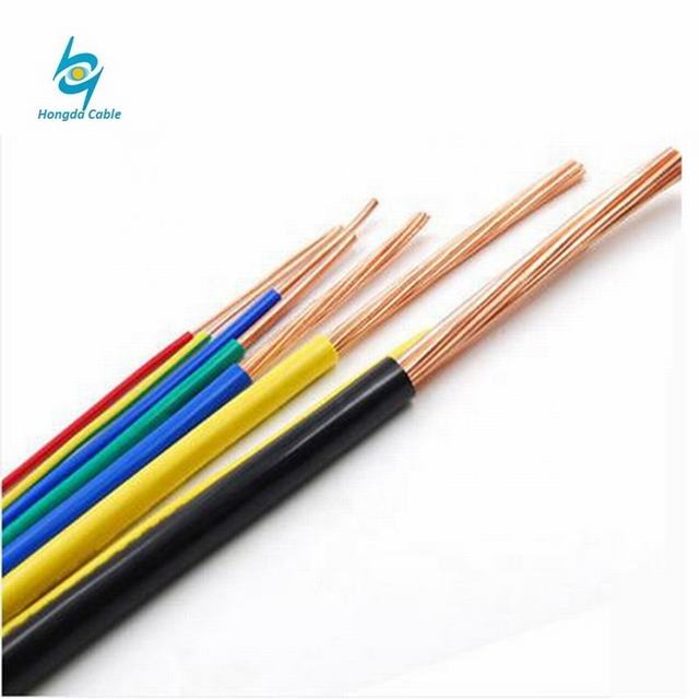 300/500V 450/750V PVC copper conduct housing wiring electrical cable bare copper wire