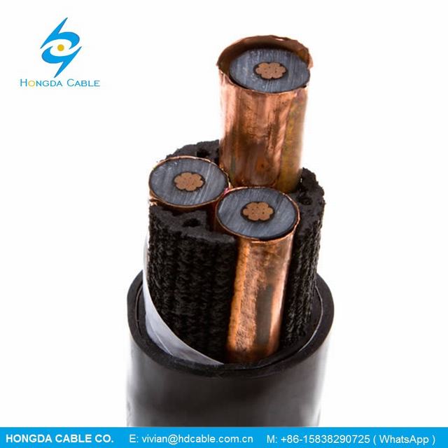300mm ² XLPE aislado alambre de cobre blindado 35kv cable