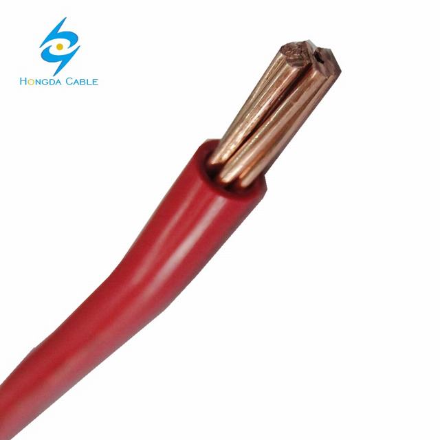 300 V 450 V 1.5 mm² d'isolation de noyau de cuivre flexible de fil électrique AWG TW/THW toronné en cuivre fil isolé par pvc
