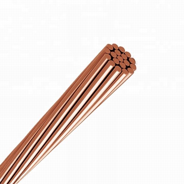 35mm2 hard drawn strand compacted bare twisted copper wire overhead conductor