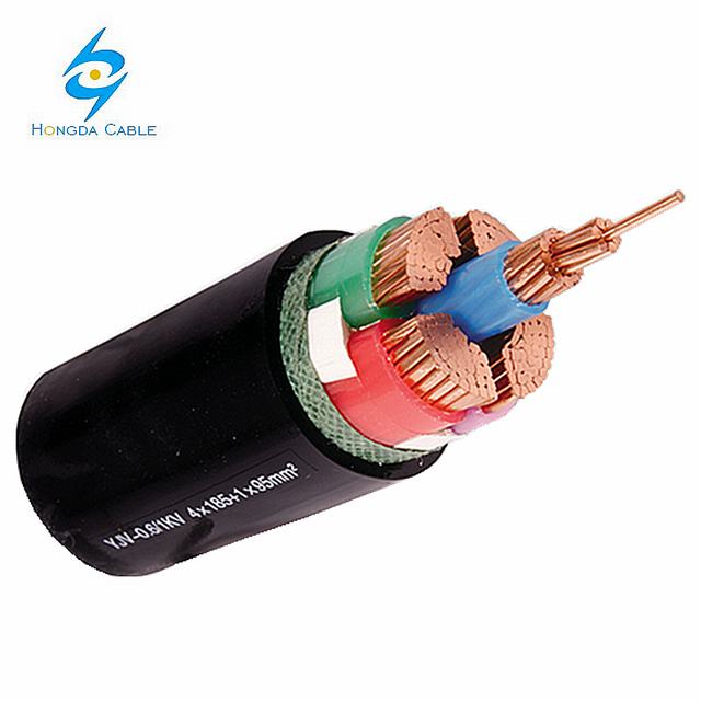 4+1 core copper core  power cable yjv 1kv 4x150 + 1x70 4x120 + 1x70