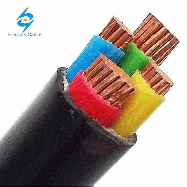 4 cabo distribuidor de corrente subterrâneo blindado do cobre XLPE do núcleo 95mm 120mm 0.6 / 1KV